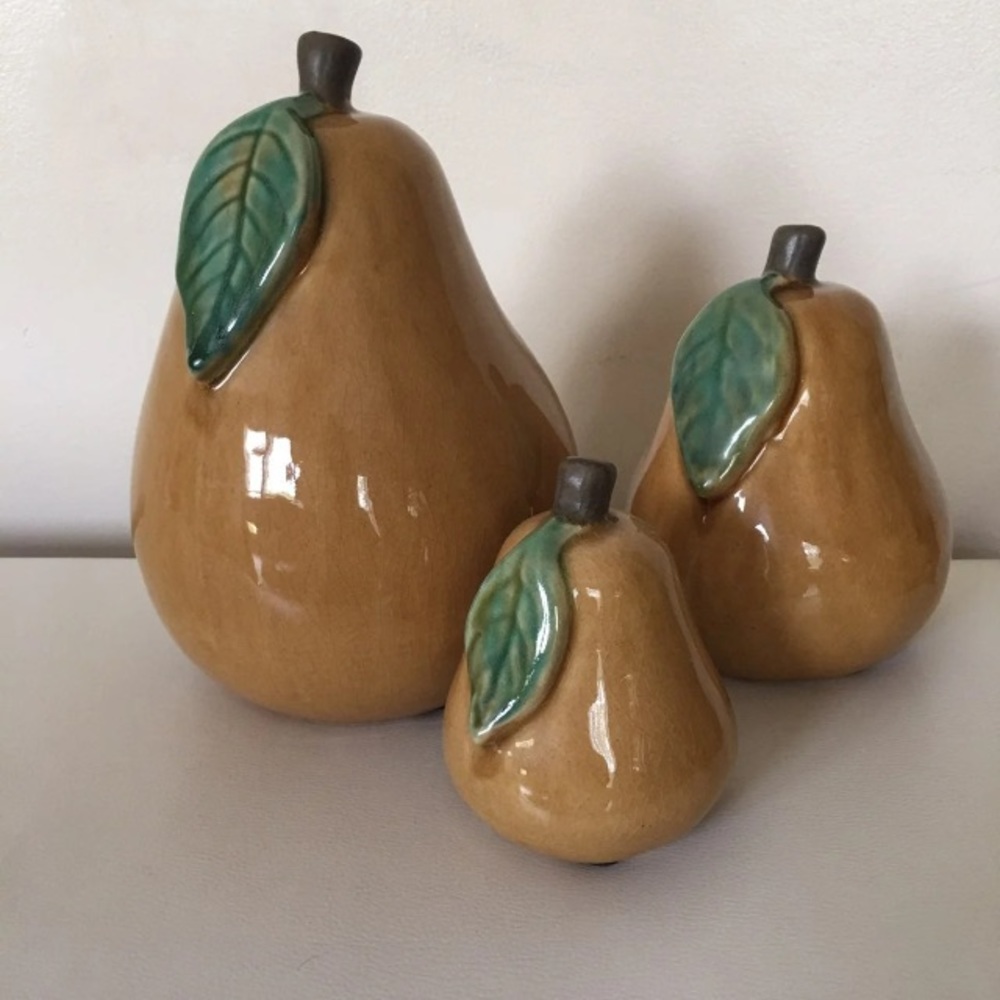 Ceramic Pears (Set of 3) - IMAX